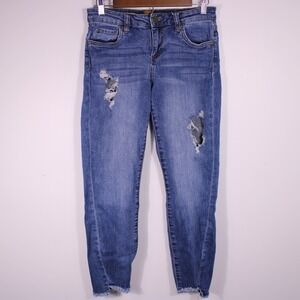 Kut From the Kloth Jeans Womens 4 Blue Ankle Skinny Janet Stretch Fit29.5x26.25‎